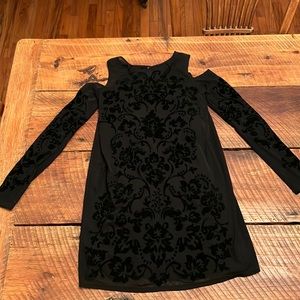 Pretty Abercrombie and Fitch black velvet dress!